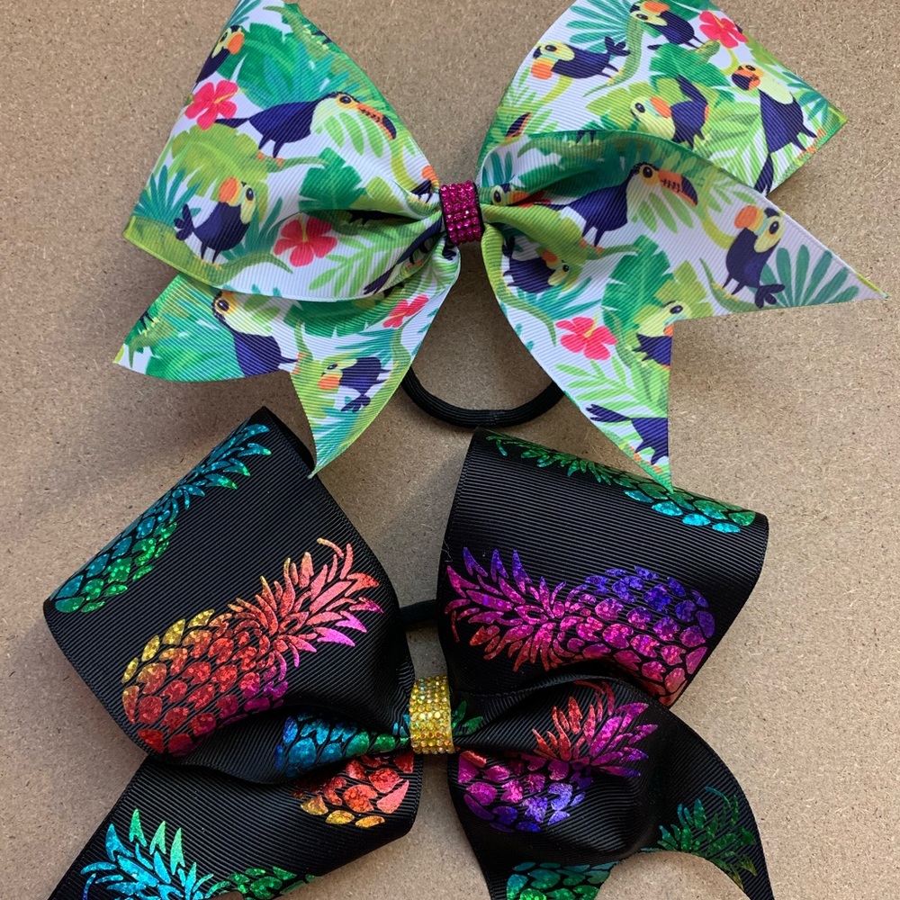 Tropical Collection Cheer Bows